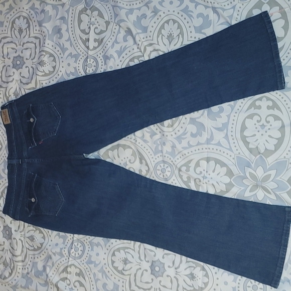 Hudson Denim Jeans Straight Leg Dark Blue Wash Low Rise Size 27 - Picture 3 of 7